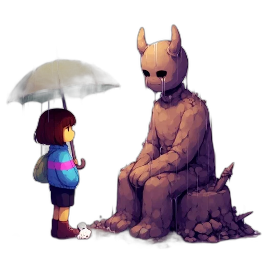creature, umbrella, robot, animal transparent PNG cut-out