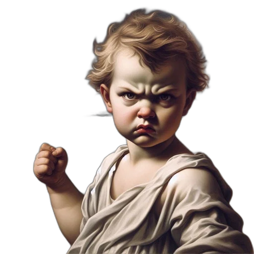 face, staff, weapon, photorealistic transparent PNG cut-out