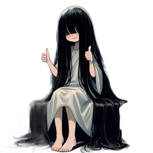 hair, dress, mask, staff transparent PNG cut-out