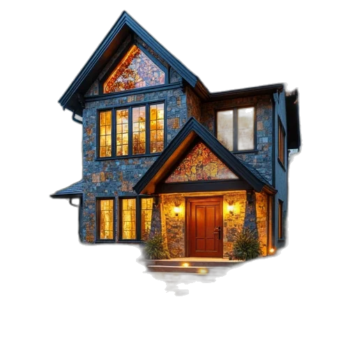 building, furniture, 3d render, concept art transparent PNG cut-out