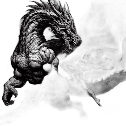 dragon, creature, animal, staff transparent PNG cut-out