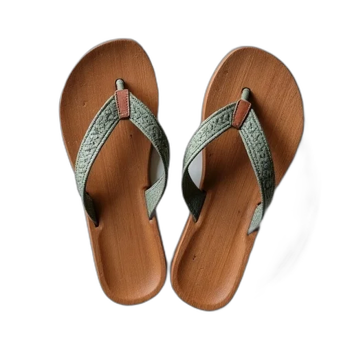 shoes, pair, worn-out, flip-flops transparent PNG cut-out