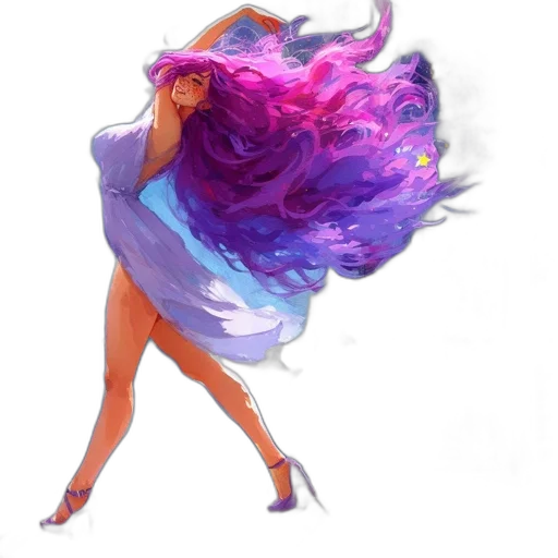 hair, dress, concept art, fantasy art transparent PNG cut-out