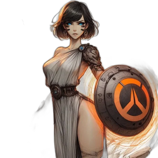 dress, staff, weapon, concept art transparent PNG cut-out