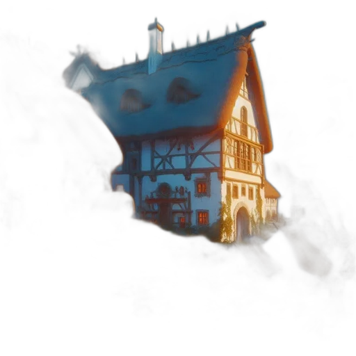 building, concept art, watercolor, fantasy art transparent PNG cut-out