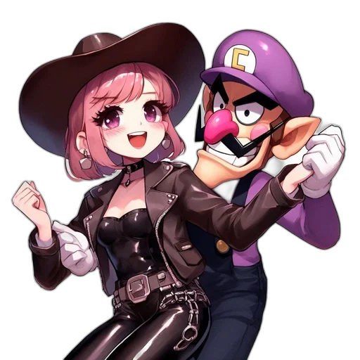 hat, weapon, staff, jacket transparent PNG cut-out