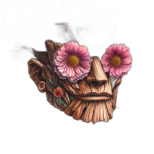 mask, face, crown, flower transparent PNG cut-out