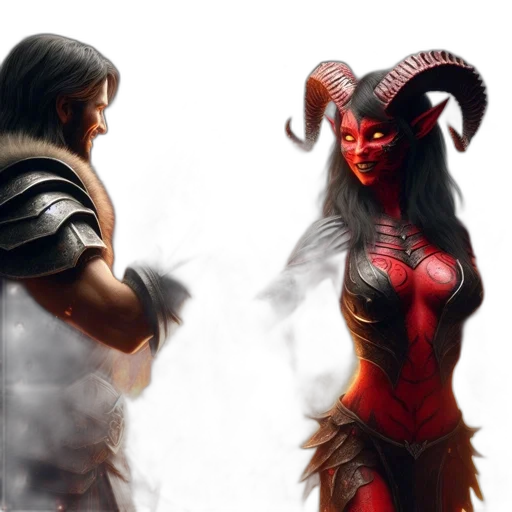fantasy art, concept art, comic book art, 3d render transparent PNG cut-out