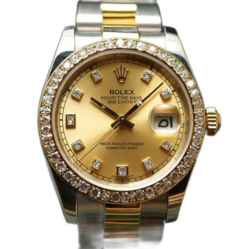 jewelry, golden, rolex, president transparent PNG cut-out