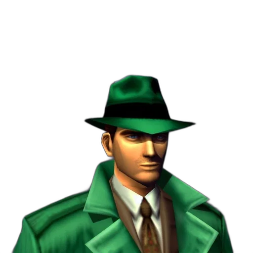 hat, jacket, staff, face transparent PNG cut-out