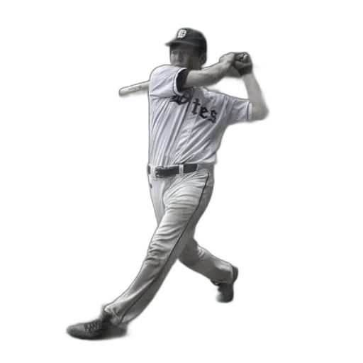 3d render, baseball, player, white transparent PNG cut-out