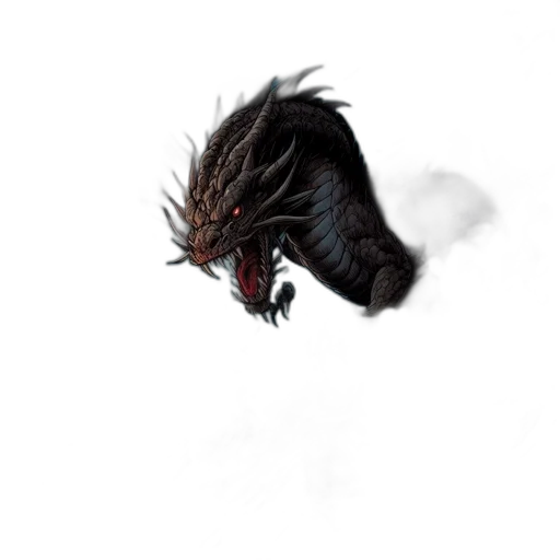 dragon, creature, hair, animal transparent PNG cut-out