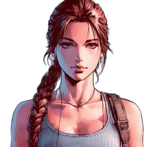 face, comic book art, pixel art, concept art transparent PNG cut-out