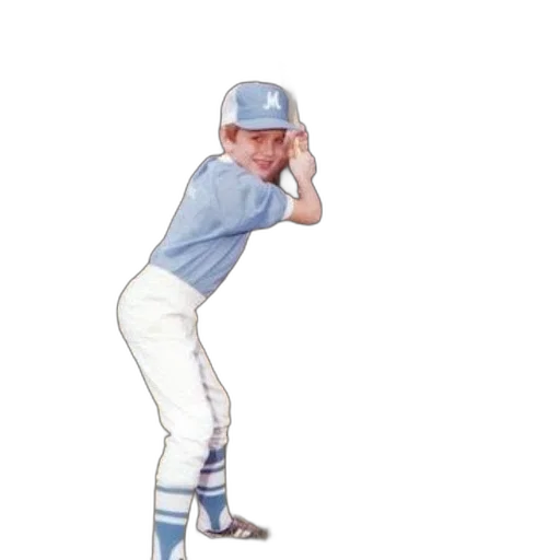 young, boy, blue, baseball transparent PNG cut-out