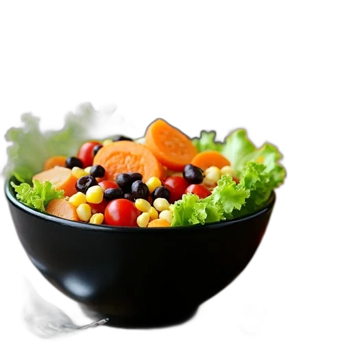food, crown, 3d render, photorealistic transparent PNG cut-out