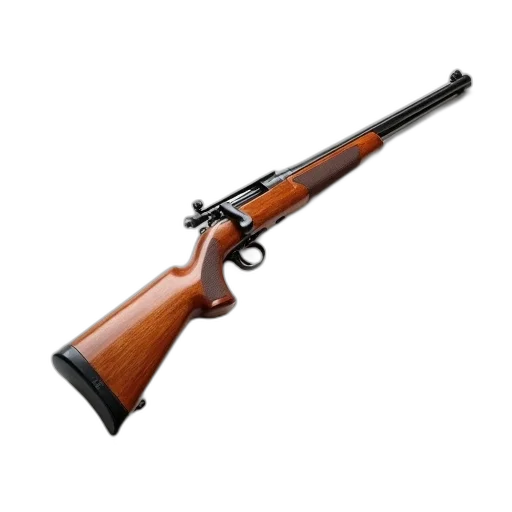 weapon, 3d render, wooden, rifle transparent PNG cut-out