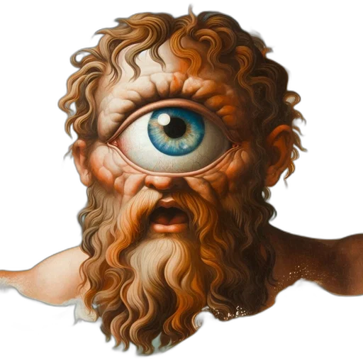face, mask, creature, fantasy art transparent PNG cut-out