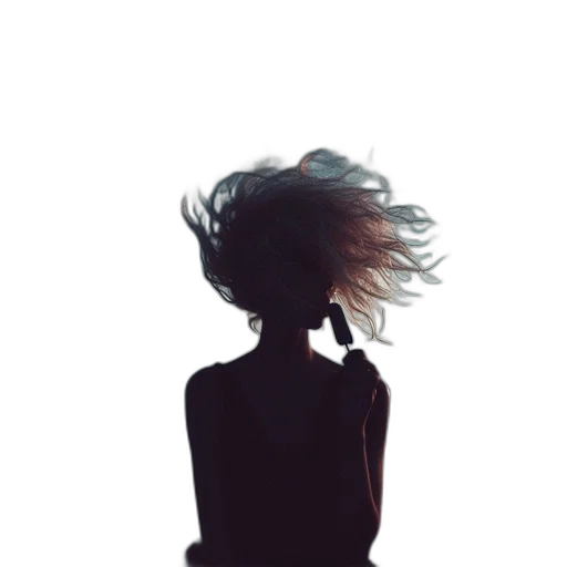 hair, dress, face, mask transparent PNG cut-out