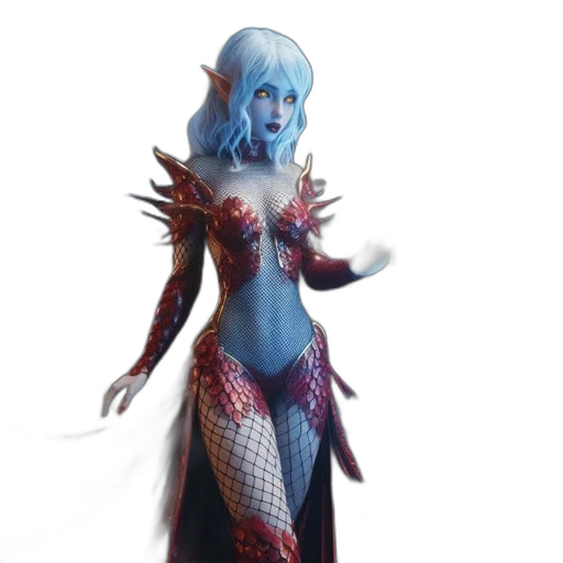 dragon, creature, dress, concept art transparent PNG cut-out
