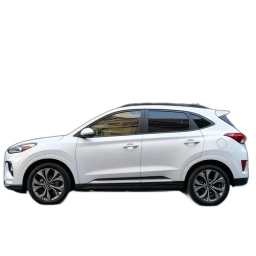 car, white, hyundai, creta transparent PNG cut-out