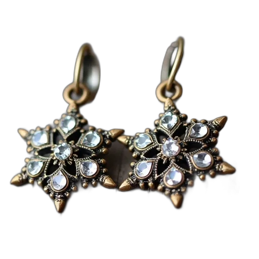 jewelry, crown, pair, antique transparent PNG cut-out