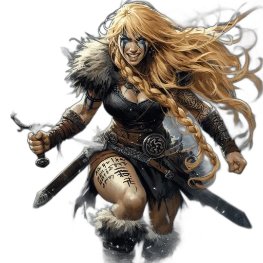 fantasy art, comic book art, concept art, photorealistic transparent PNG cut-out