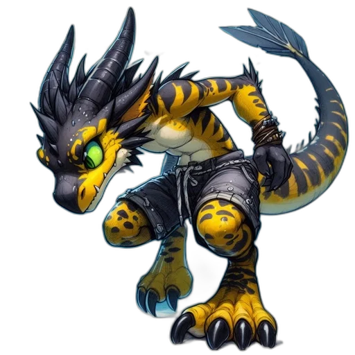 dragon, staff, creature, concept art transparent PNG cut-out