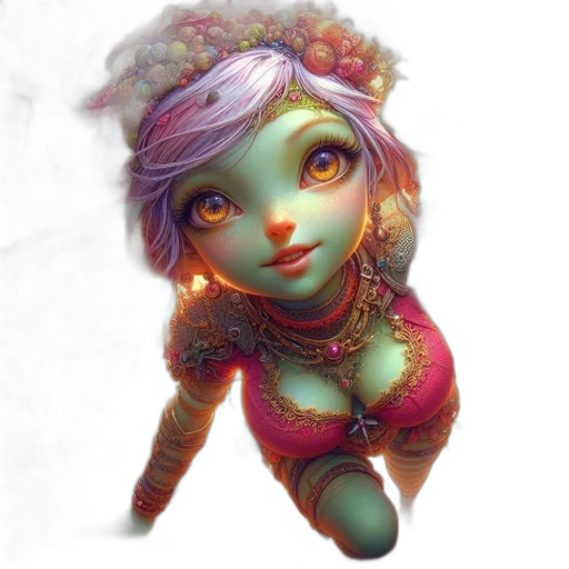 jewelry, face, robot, staff transparent PNG cut-out