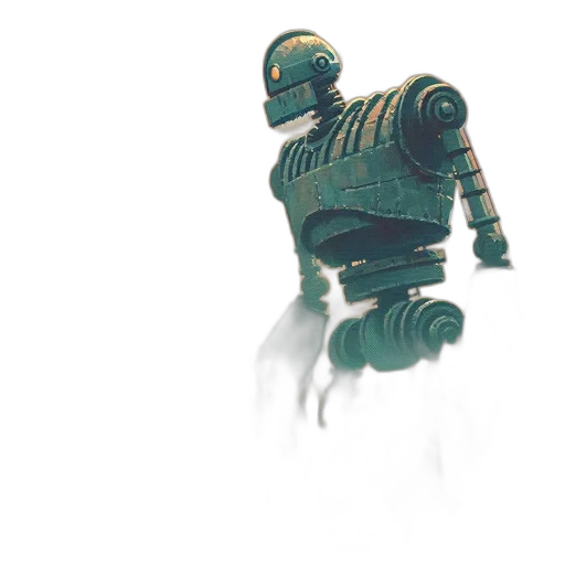 robot, creature, weapon, staff transparent PNG cut-out