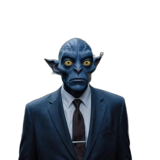 mask, staff, face, creature transparent PNG cut-out