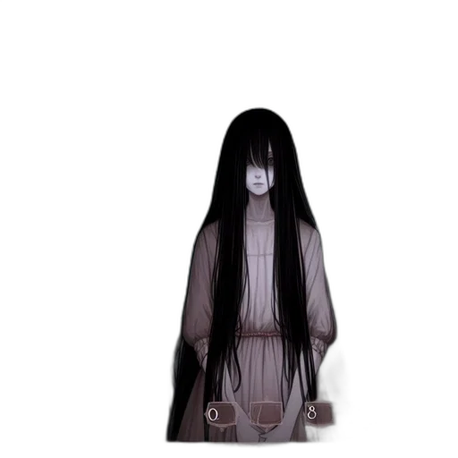 hair, mask, dress, creature transparent PNG cut-out