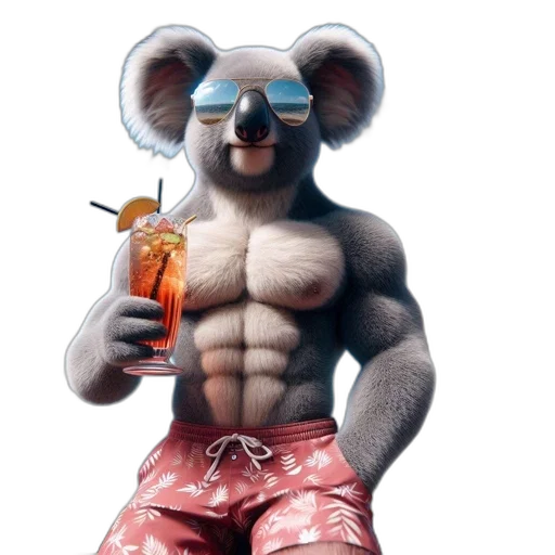 animal, creature, bottle, 3d render transparent PNG cut-out