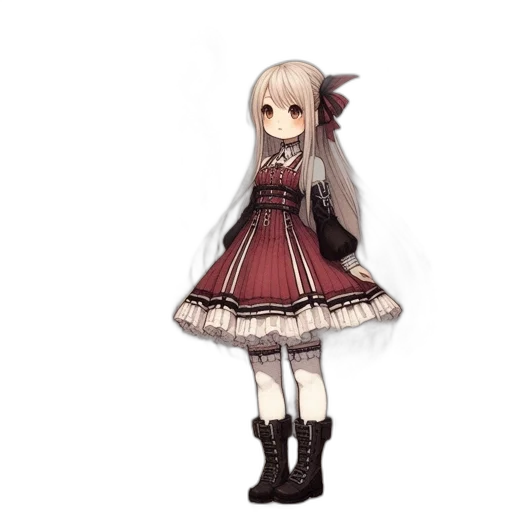 dress, staff, weapon, creature transparent PNG cut-out