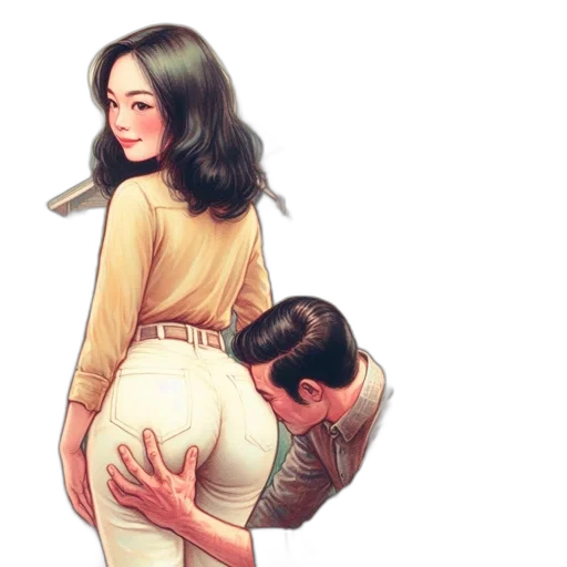 comic book art, photorealistic, watercolor, concept art transparent PNG cut-out
