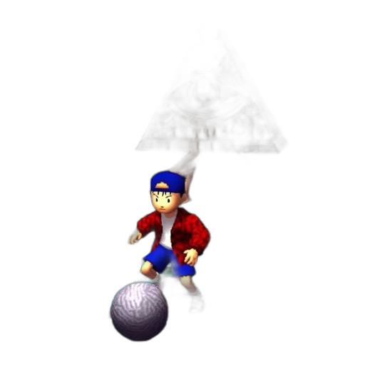 umbrella, hat, pixel art, 3d render transparent PNG cut-out