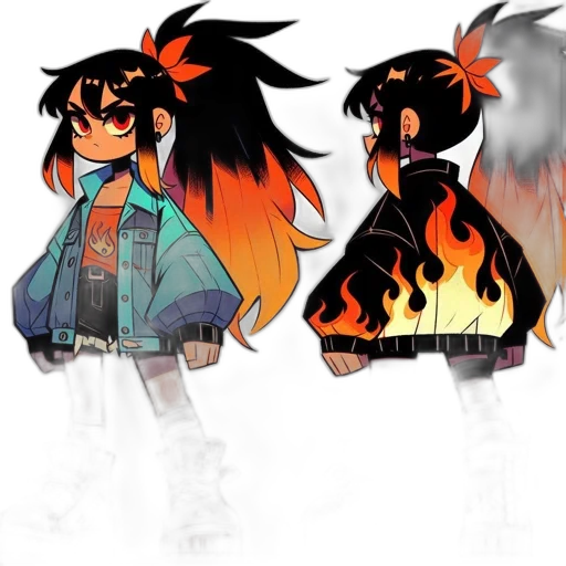 jacket, concept art, anime, cartoon transparent PNG cut-out