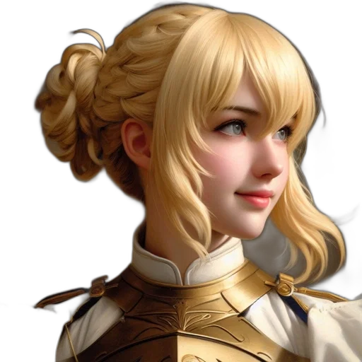 face, staff, crown, fantasy art transparent PNG cut-out