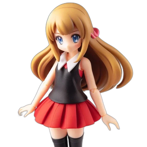 dress, staff, 3d render, anime transparent PNG cut-out