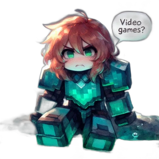 robot, weapon, creature, pixel art transparent PNG cut-out