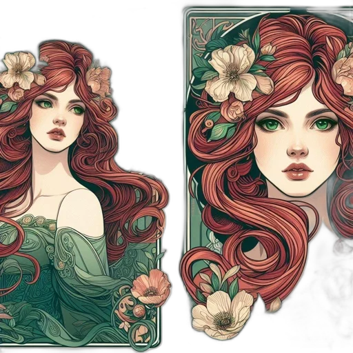 fantasy art, concept art, watercolor, comic book art transparent PNG cut-out