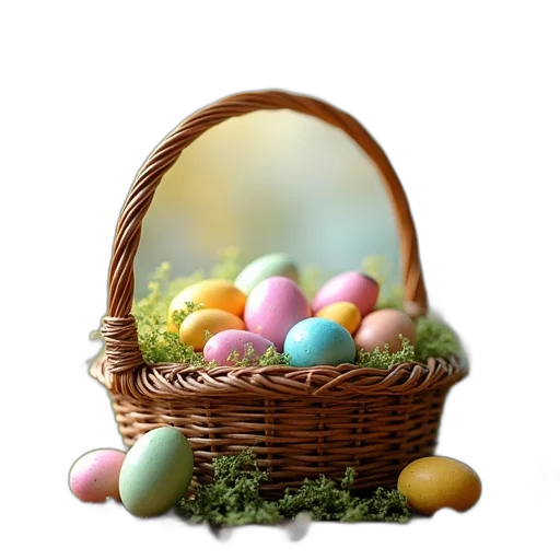 food, photorealistic, 3d render, easter transparent PNG cut-out