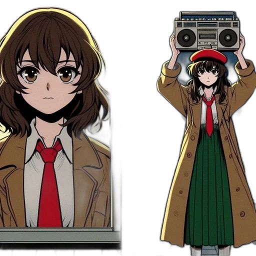 jacket, weapon, robot, anime transparent PNG cut-out