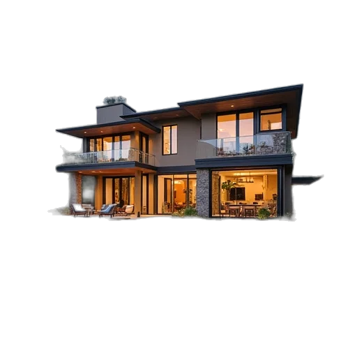 building, furniture, 3d render, photorealistic transparent PNG cut-out