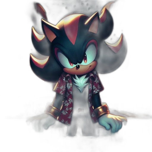 creature, mask, staff, jacket transparent PNG cut-out