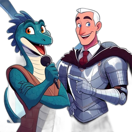 dragon, staff, robot, concept art transparent PNG cut-out