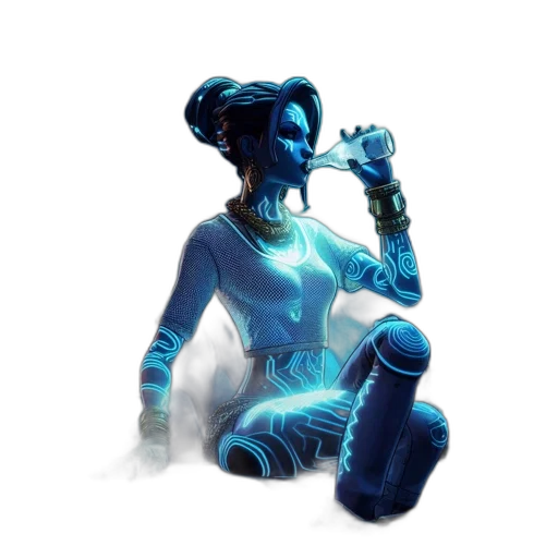 robot, staff, mask, creature transparent PNG cut-out