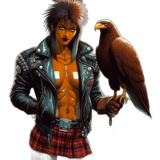 jacket, animal, cyberpunk, concept art transparent PNG cut-out