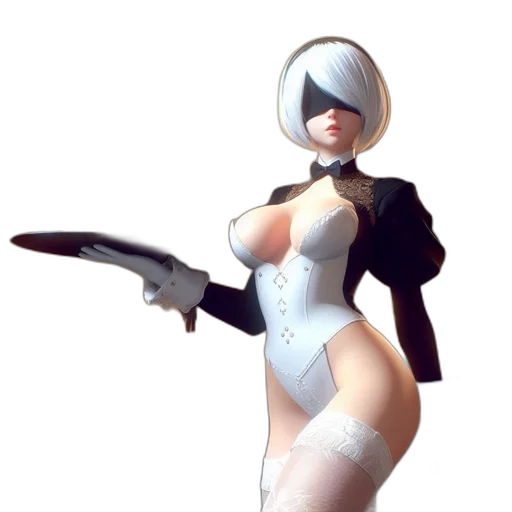 robot, staff, weapon, dress transparent PNG cut-out