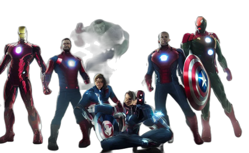 concept art, comic book art, 3d render, marvel transparent PNG cut-out