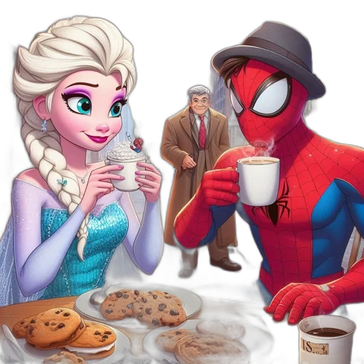 comic book art, concept art, fantasy art, cartoon transparent PNG cut-out
